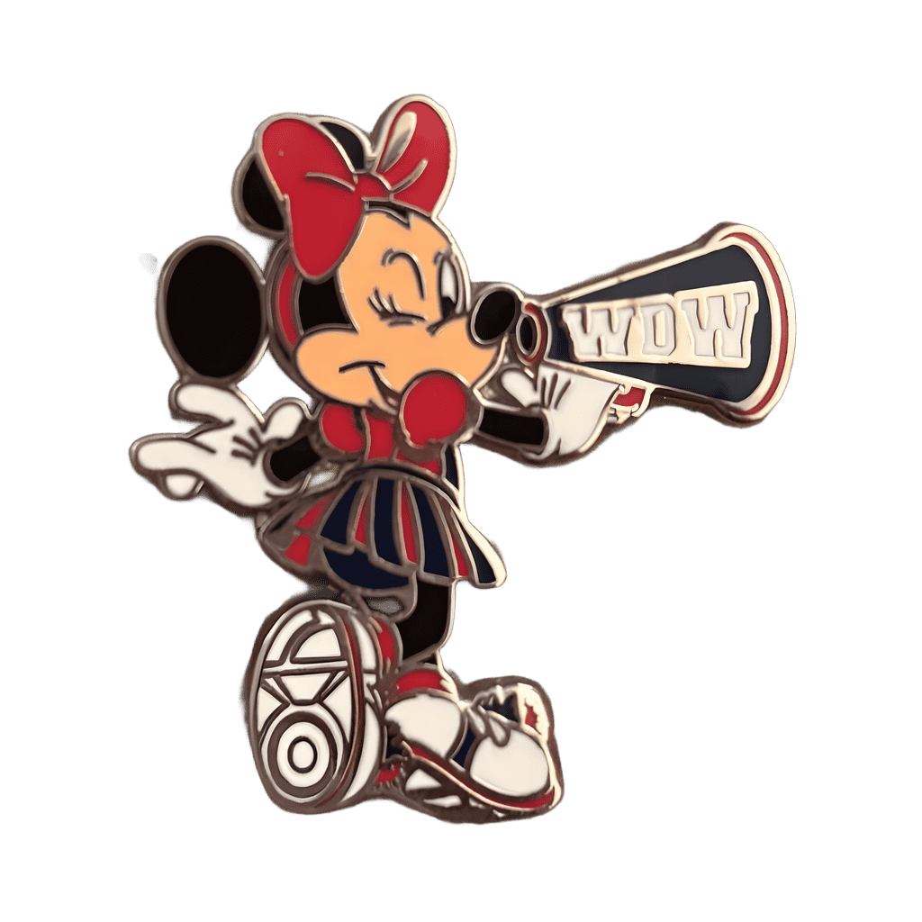 Cheerleader Minnie with WDW Megaphone Disney pin