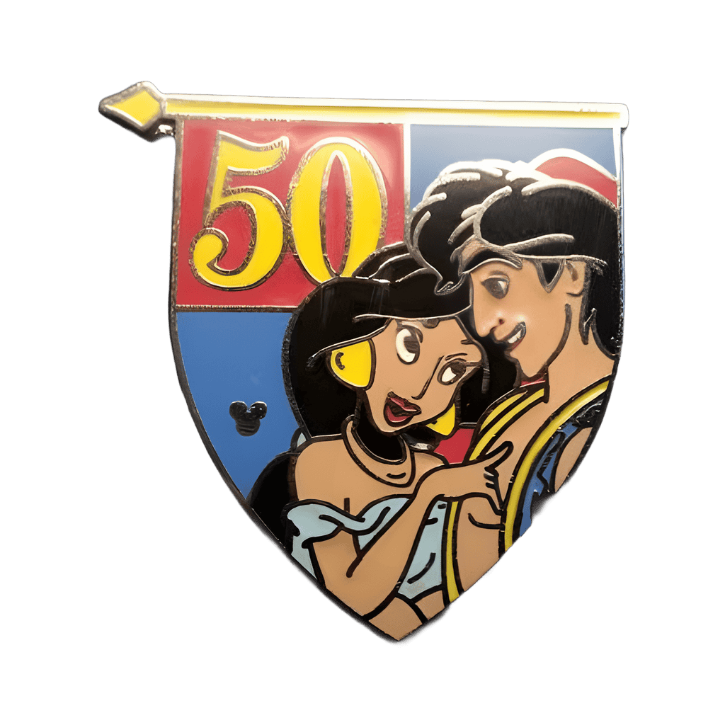 Jasmine and Aladdin Disney pin