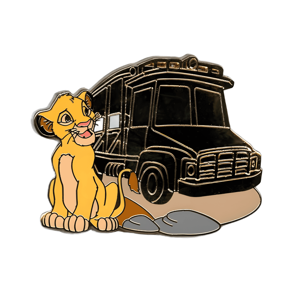 Simba with a Kilimanjaro Safari Jeep - Chaser Disney pin