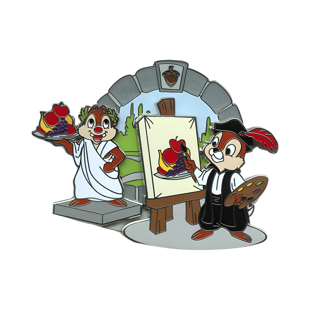 Chip and Dale Painters Disney pin
