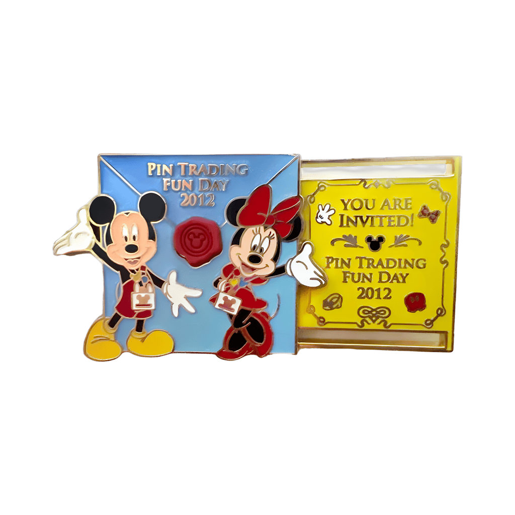 Mickey and Minnie Envelope Slider - You Are Invited! Disney pin