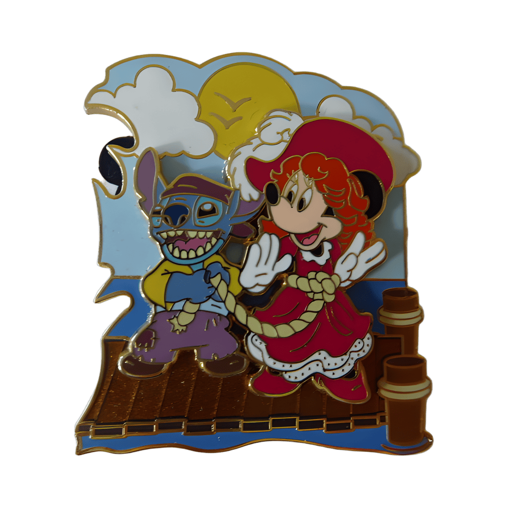 Stitch as a Pirate and Minnie as Redd Disney pin