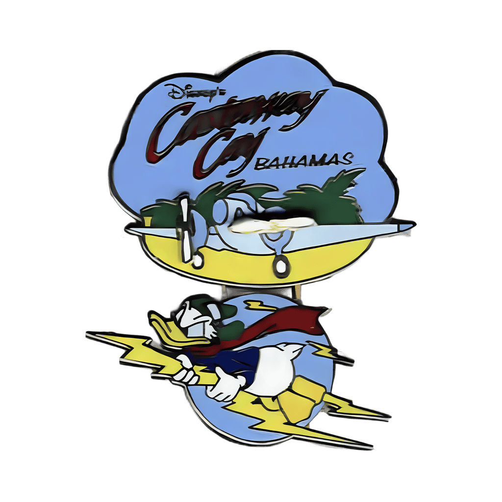 Donald Duck Flying To Castaway Cay Disney pin