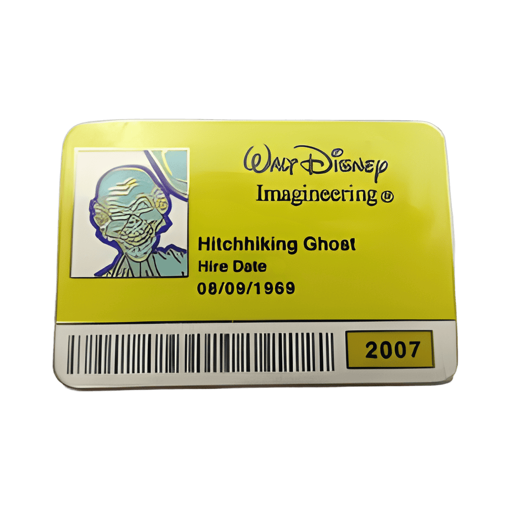 Hitchhiking Ghost (Ezra) ID Badge Disney pin