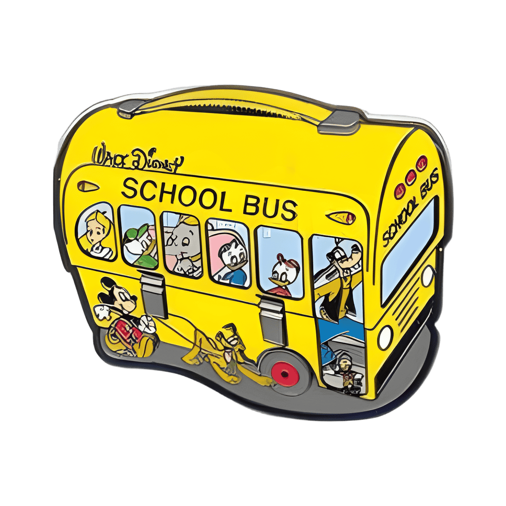 Yellow School Bus Disney pin
