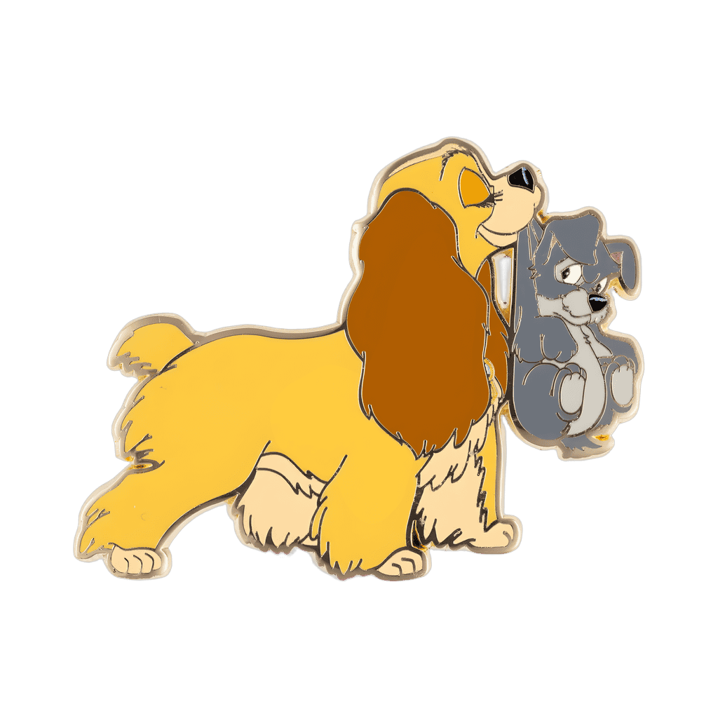 Lady with Scamp Disney pin