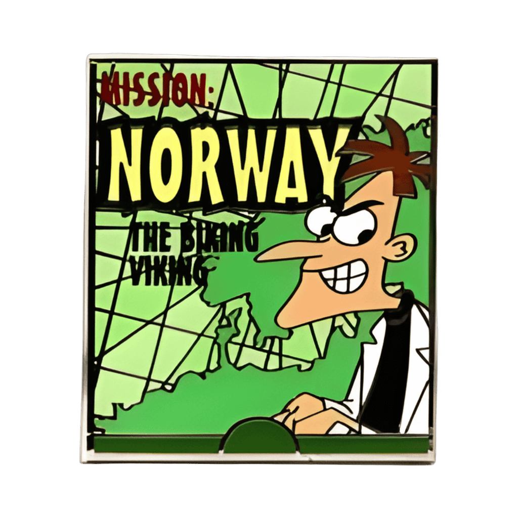 Mission: Norway Biking Viking (Dr. Doofenshmirtz) Disney pin