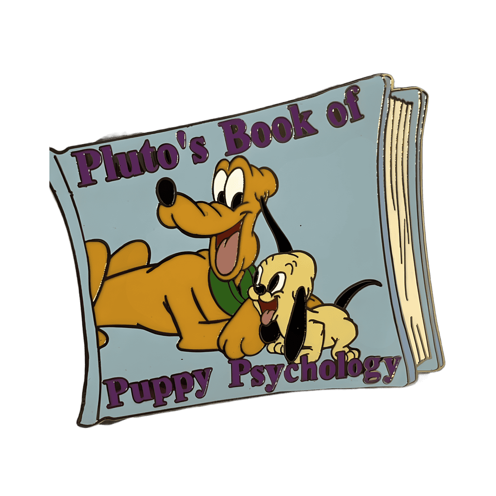 Pluto’s Book of Puppy Psychology Disney pin
