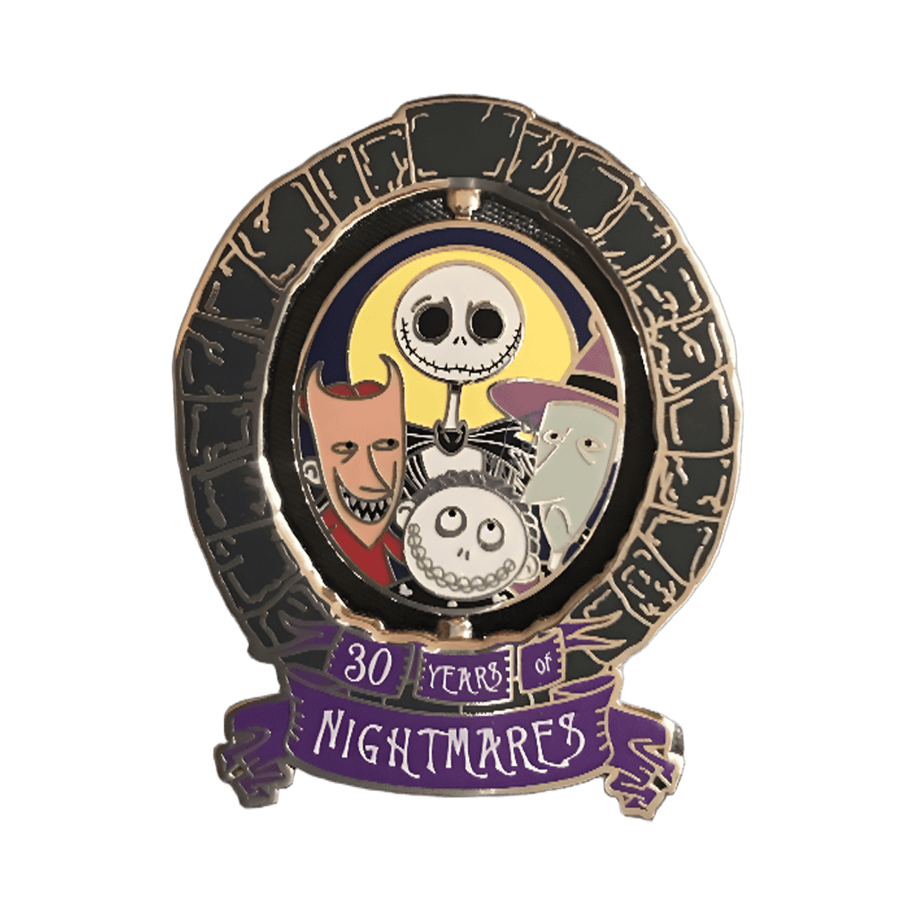 Nightmare Before Christmas 30 Years of Nightmares Spinner Disney pin