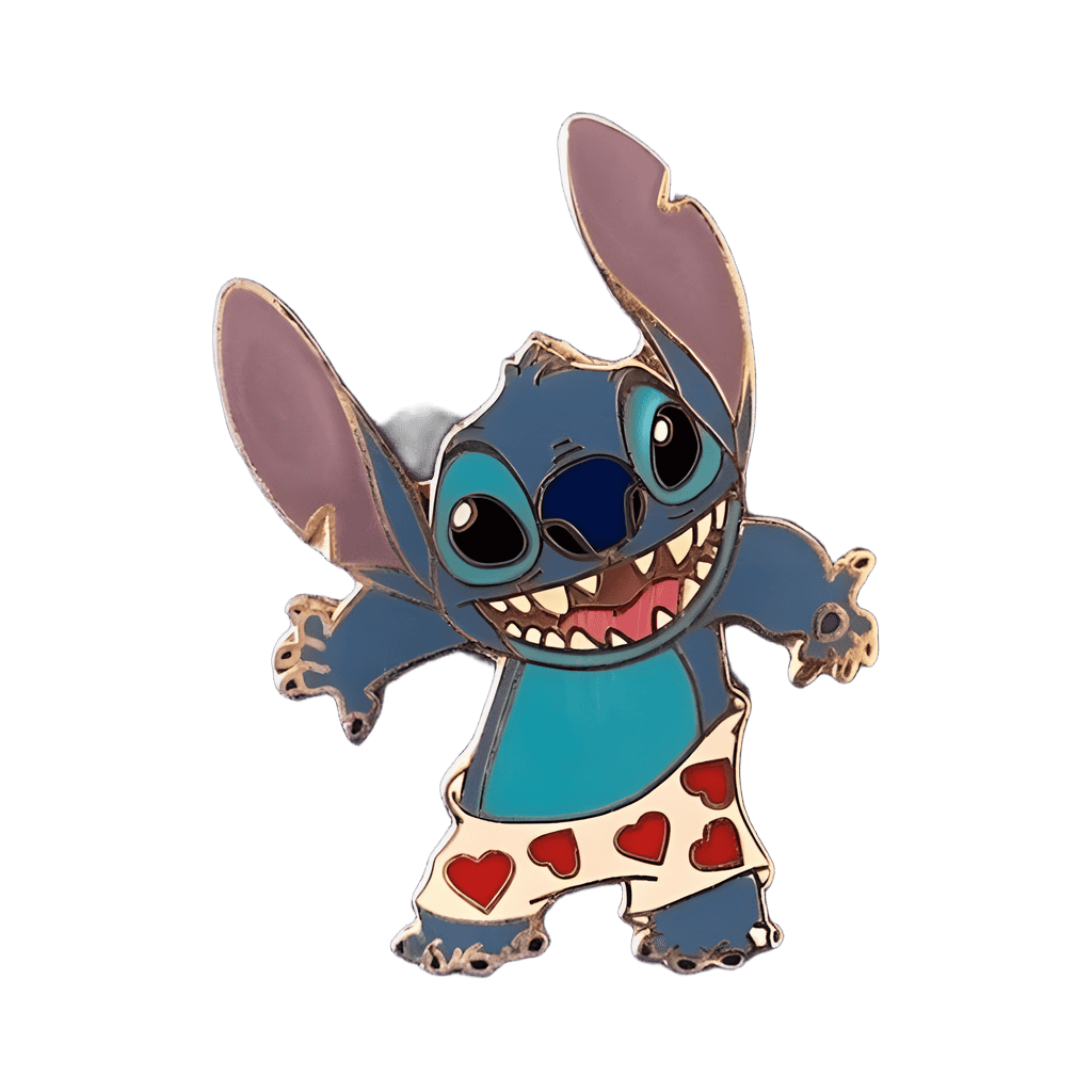 Stitch - Valentine’s Day 2007 - heart boxers Disney pin