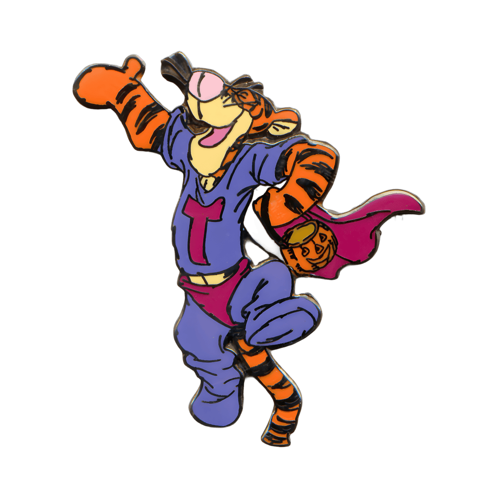 Tigger dressed as a Superhero Disney pin