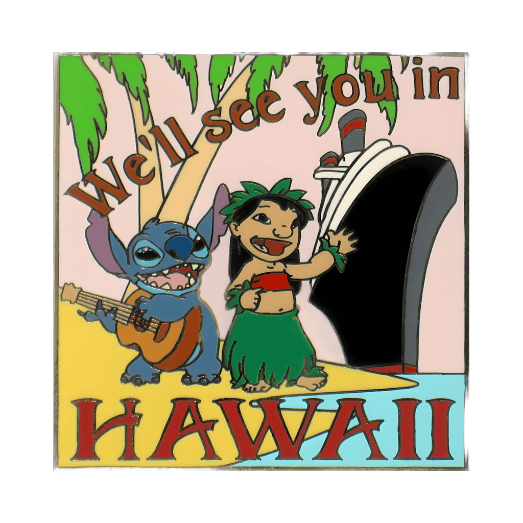 Lilo and Stitch in Hawaii Disney pin