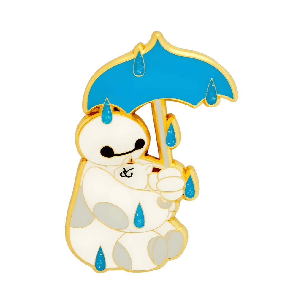 Baymax & Mochi Rain Umbrella Disney pin