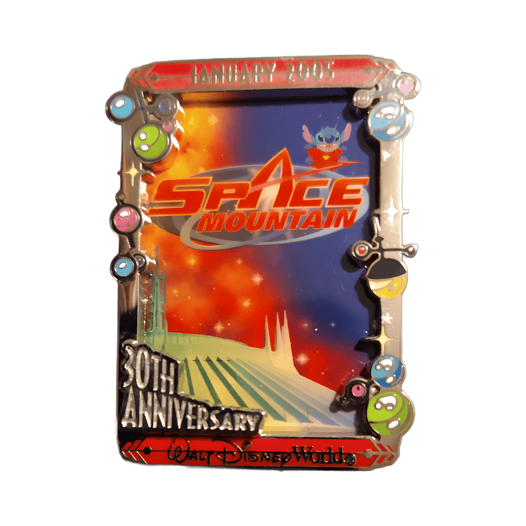 Space Mountain 30th Anniversary featuring Stitch Disney pin
