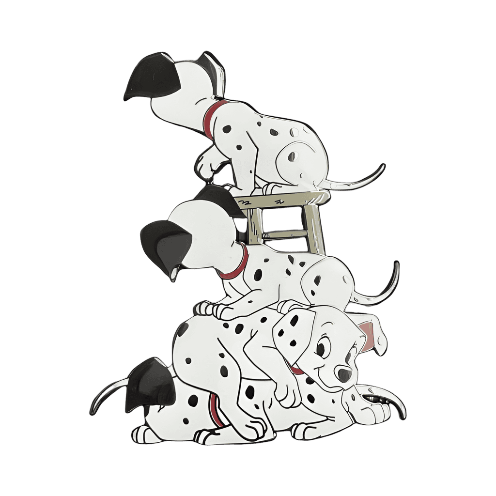 Four Dalmatian Puppy Pile Disney pin