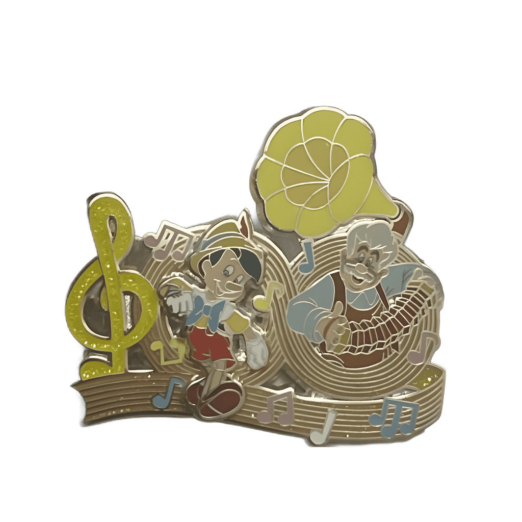 Pinocchio and Geppeto Disney pin
