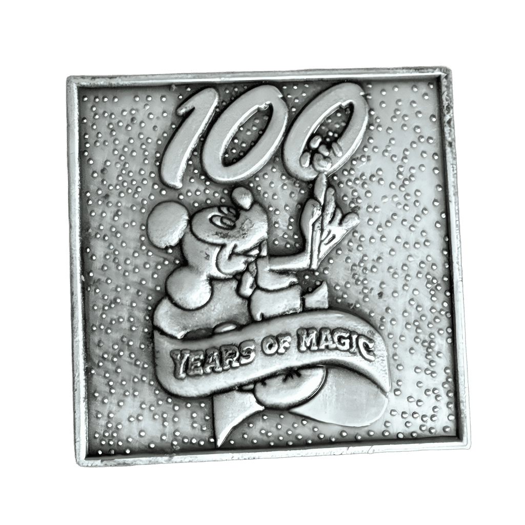 Mickey Mouse with 100 metal square Disney pin