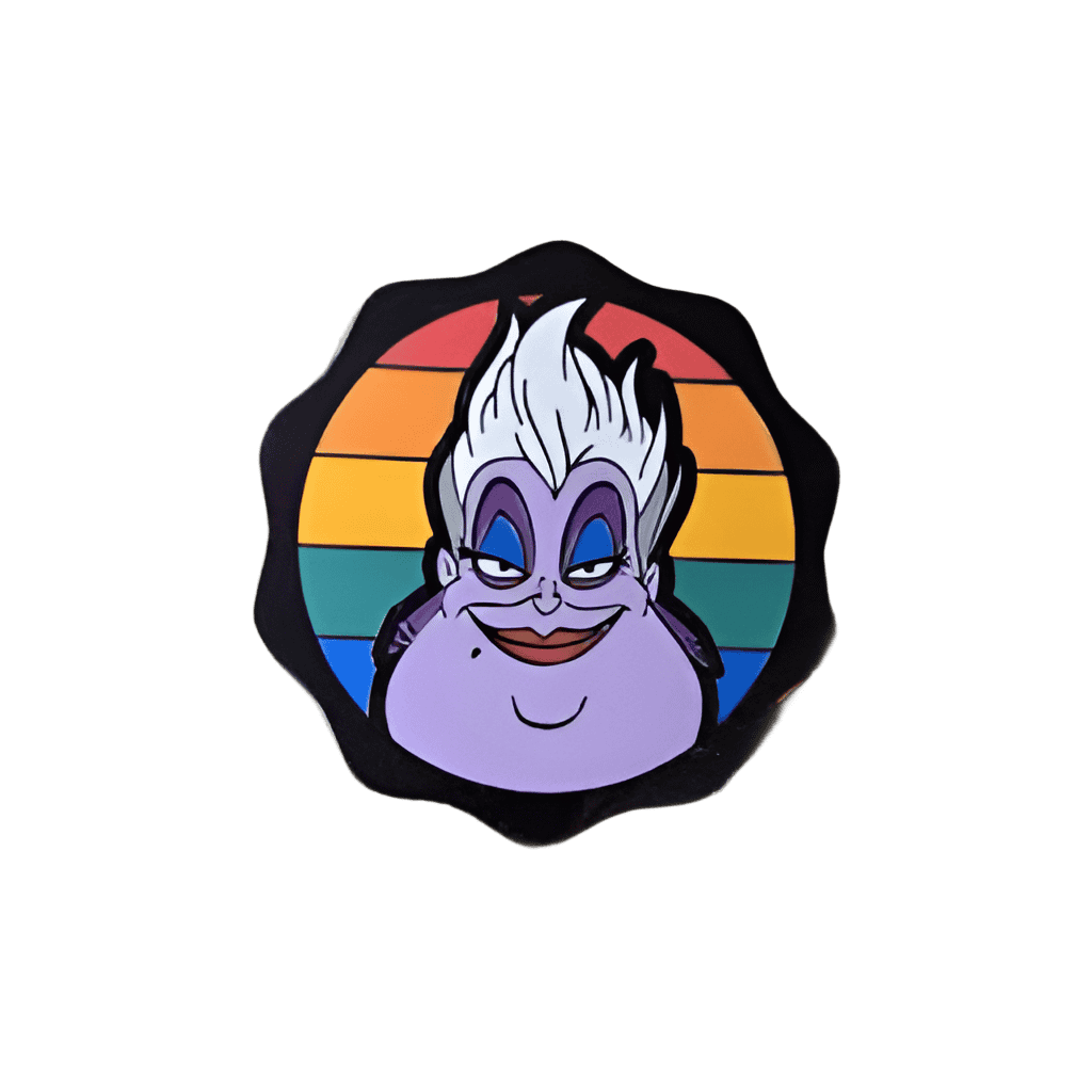 Scalloped Edge Rainbow Circles Booster Set - Ursula Disney pin