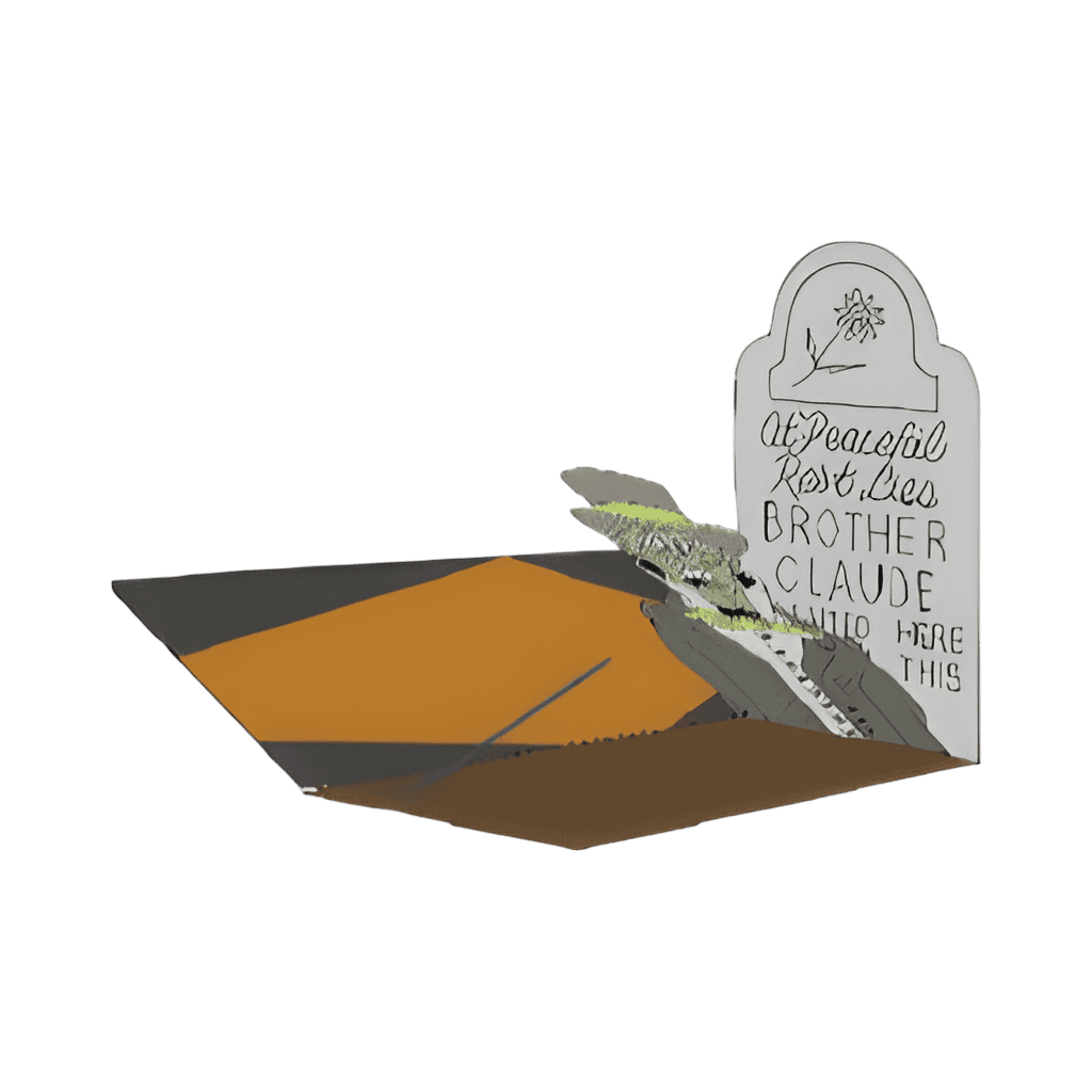 Folding Brother Claude Tombstone & Ghost Disney pin
