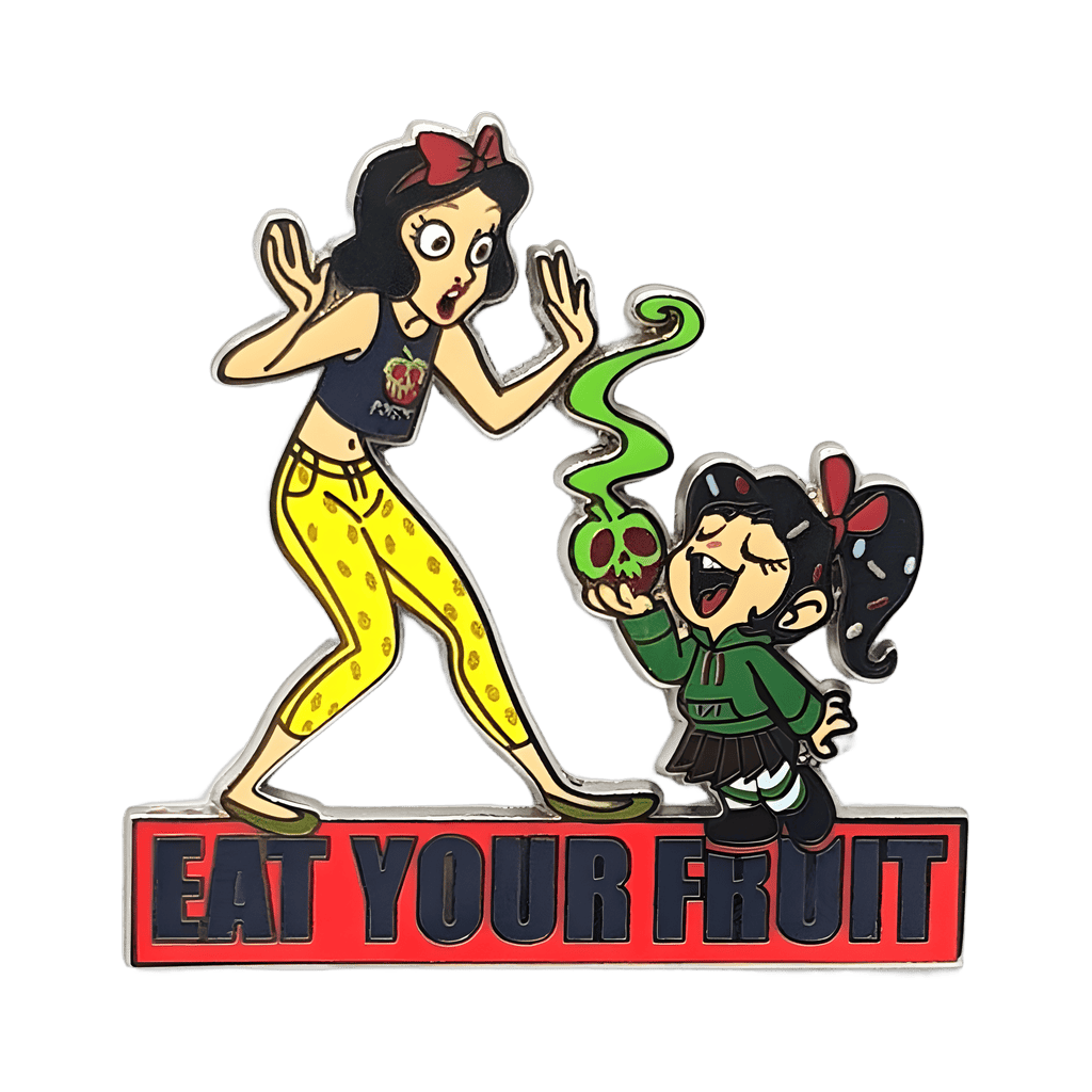 Vanellope and Snow White - Eat Your Fruit Disney pin