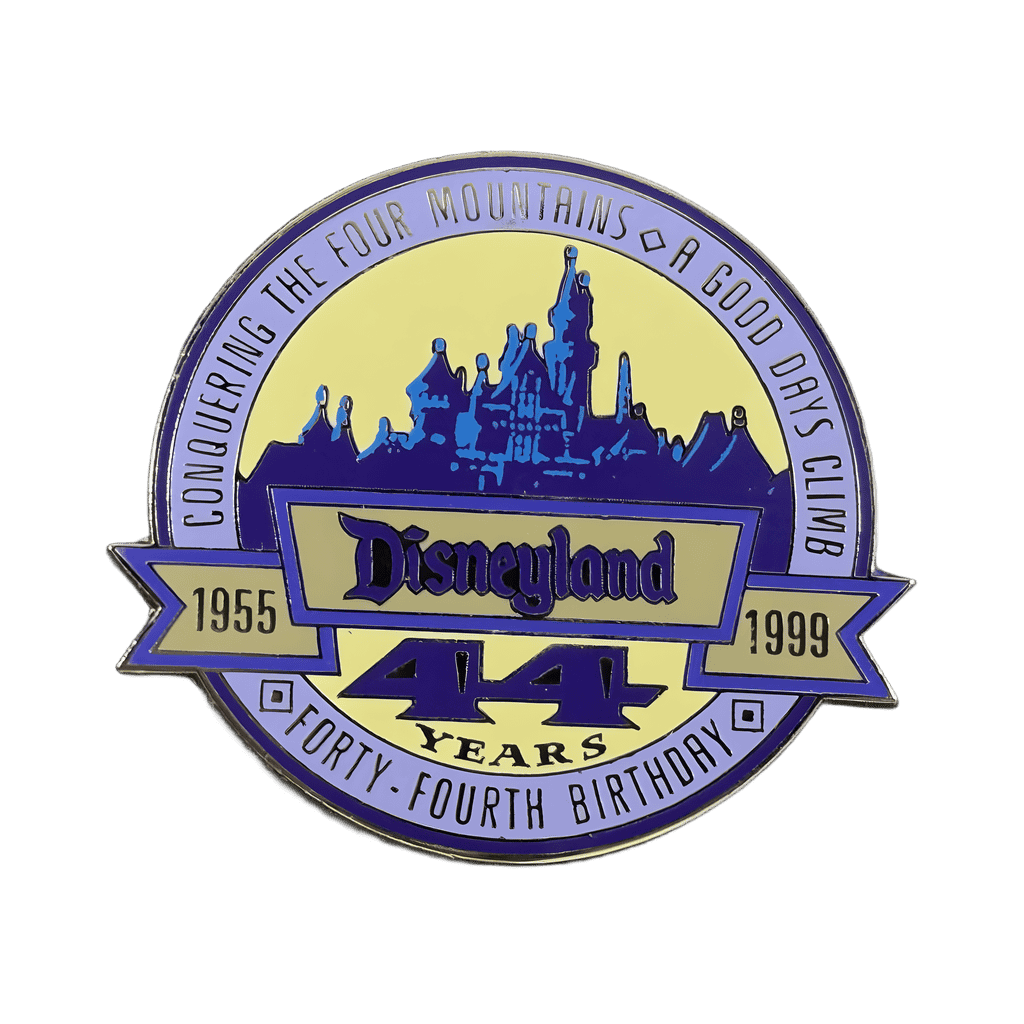 Disneyland 44 Years - Conquering the Four Mountains - Round Logo Disney pin