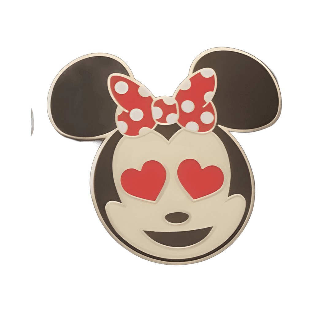 Minnie Mouse Emoji Booster Set - Heart Eyes Minnie Disney pin