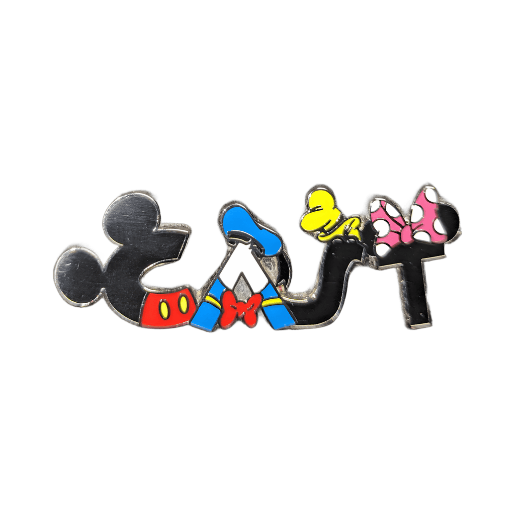 C-A-S-T Fab 5 Spelled - Mickey Donald Goofy Minnie Disney pin