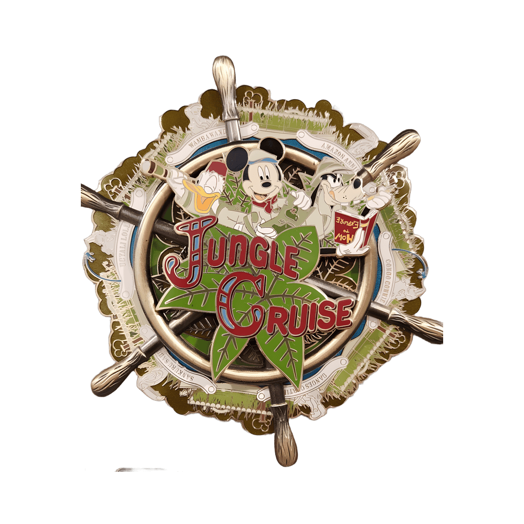 Mickey Mouse, Donald Duck, Goofy with spinner wheel - JUMBO Disney pin