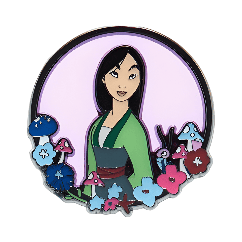 Mulan stained glass Disney pin