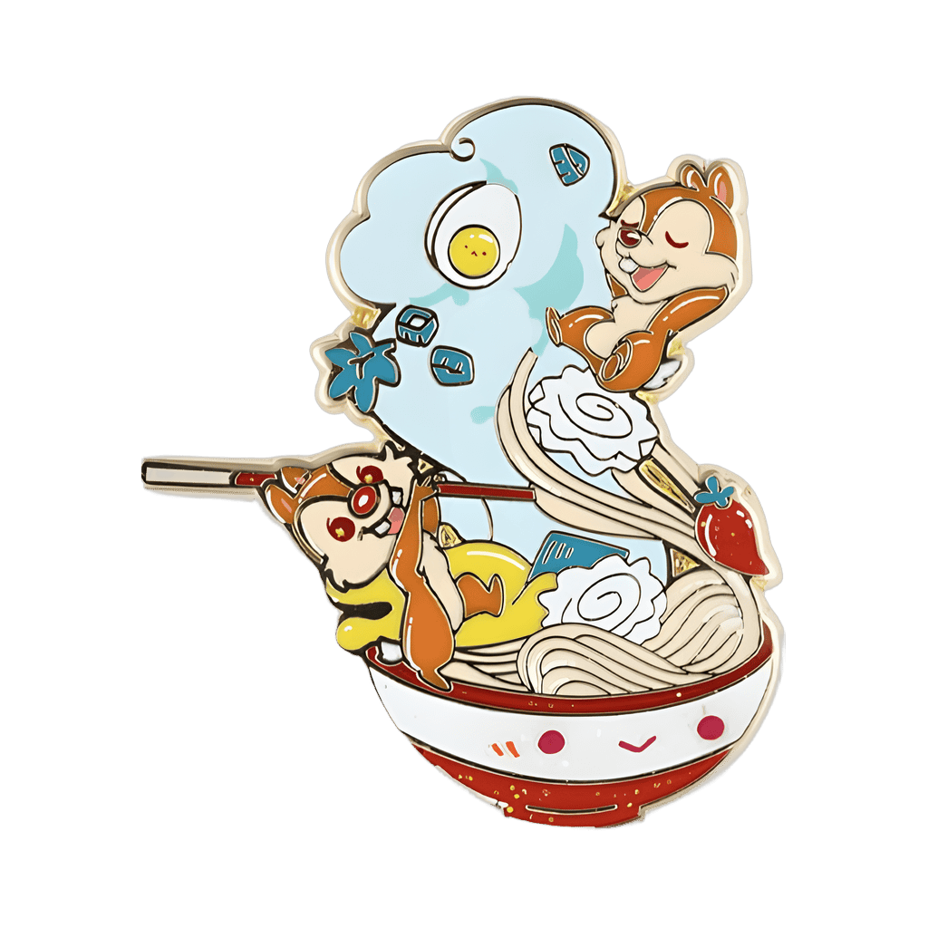 Chip n Dale with Ramen Disney pin