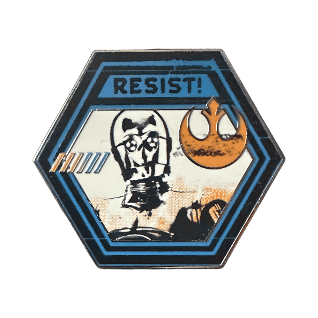 Resist! C3-PO Disney pin