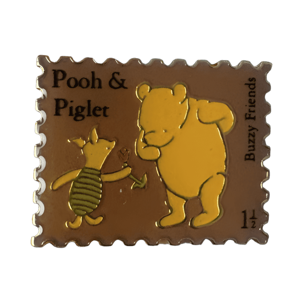 Classic Pooh and Piglet Stamp Disney pin