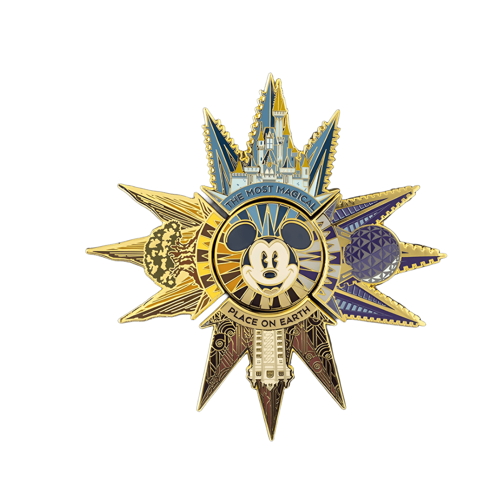 Walt Disney World 50th Anniversary 5-Piece Pin Set Disney pin