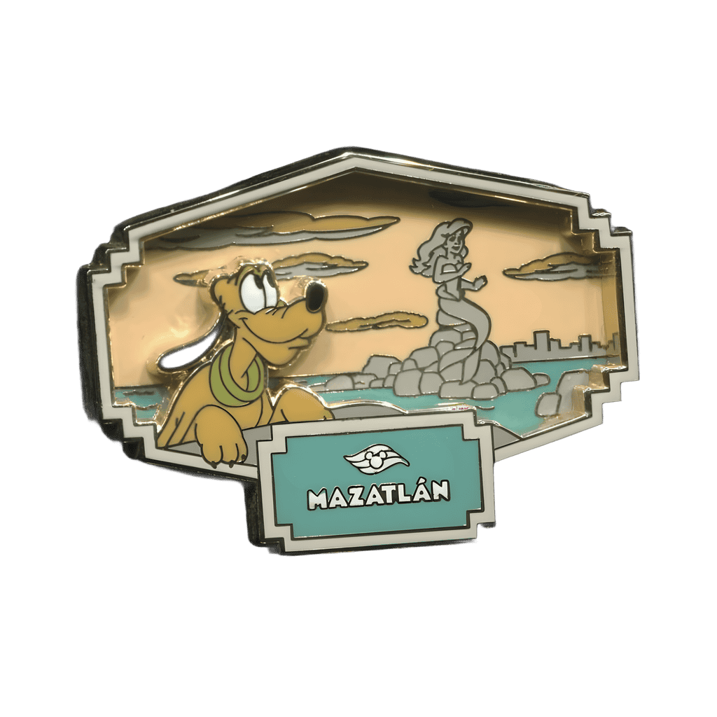 Pluto and Ariel Disney pin