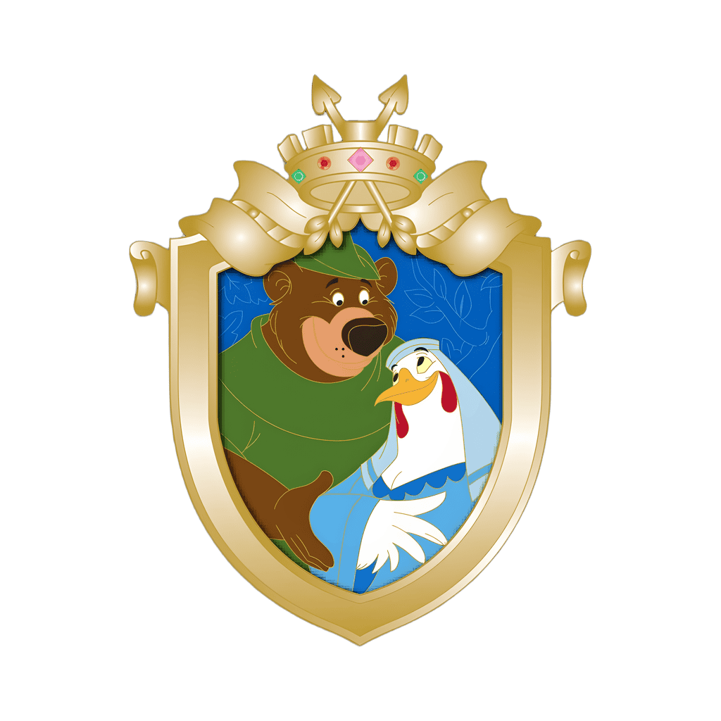 Little John and Lady Cluck Disney pin