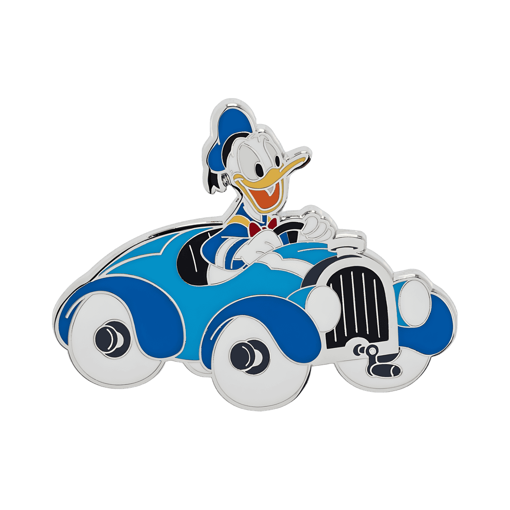 Donald in Blue Car Disney pin