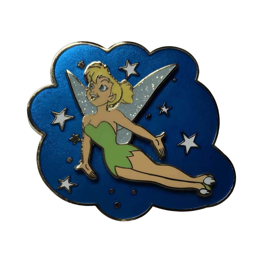 Tinker Bell - Blue background with white stars Disney pin
