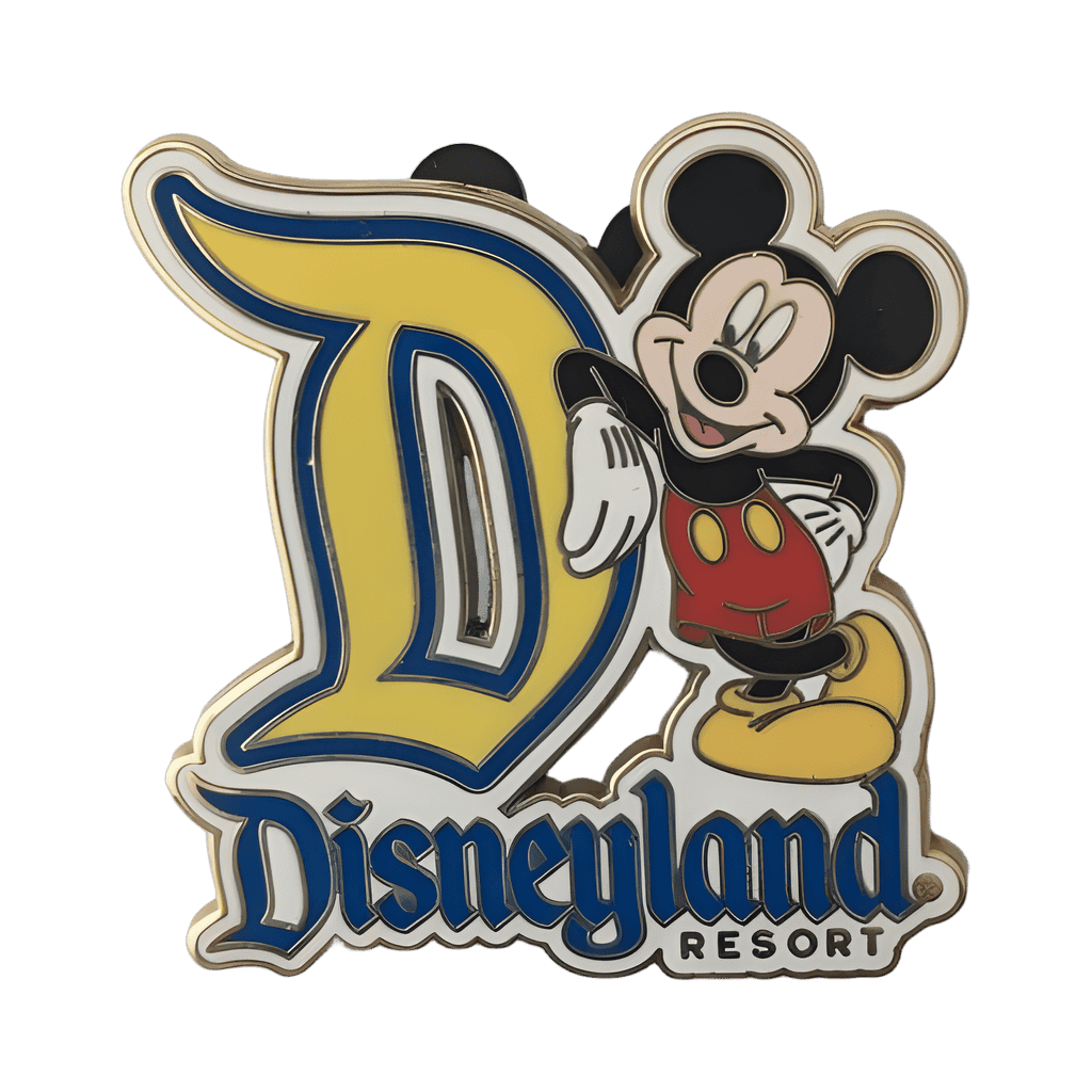 Mickey Mouse and Gothic D Disney pin