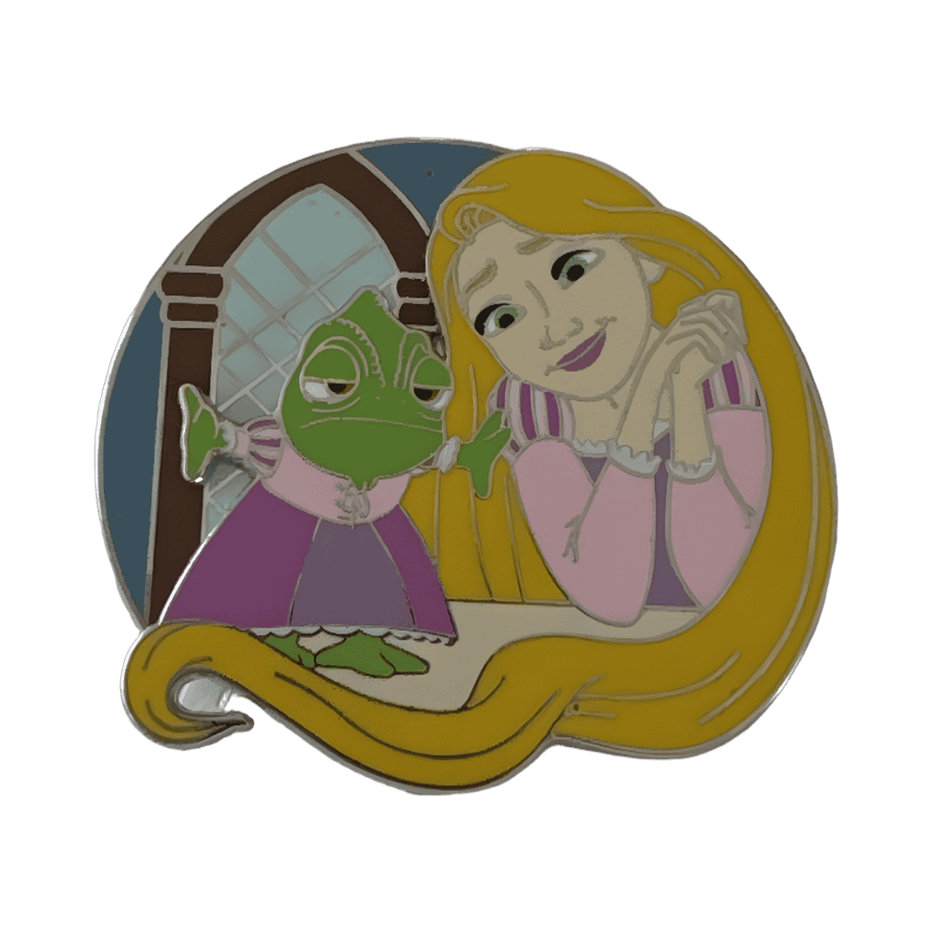 Rapunzel and Pascal Disney pin