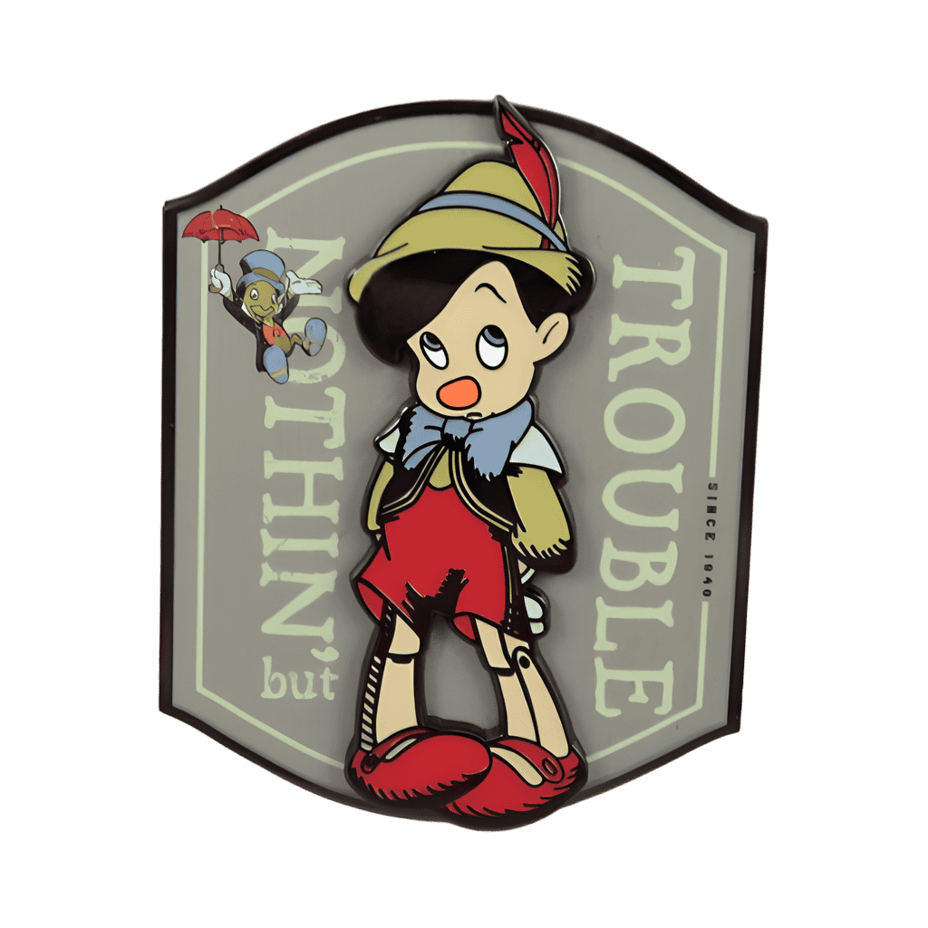 Pinocchio and Jiminy Cricket Disney pin