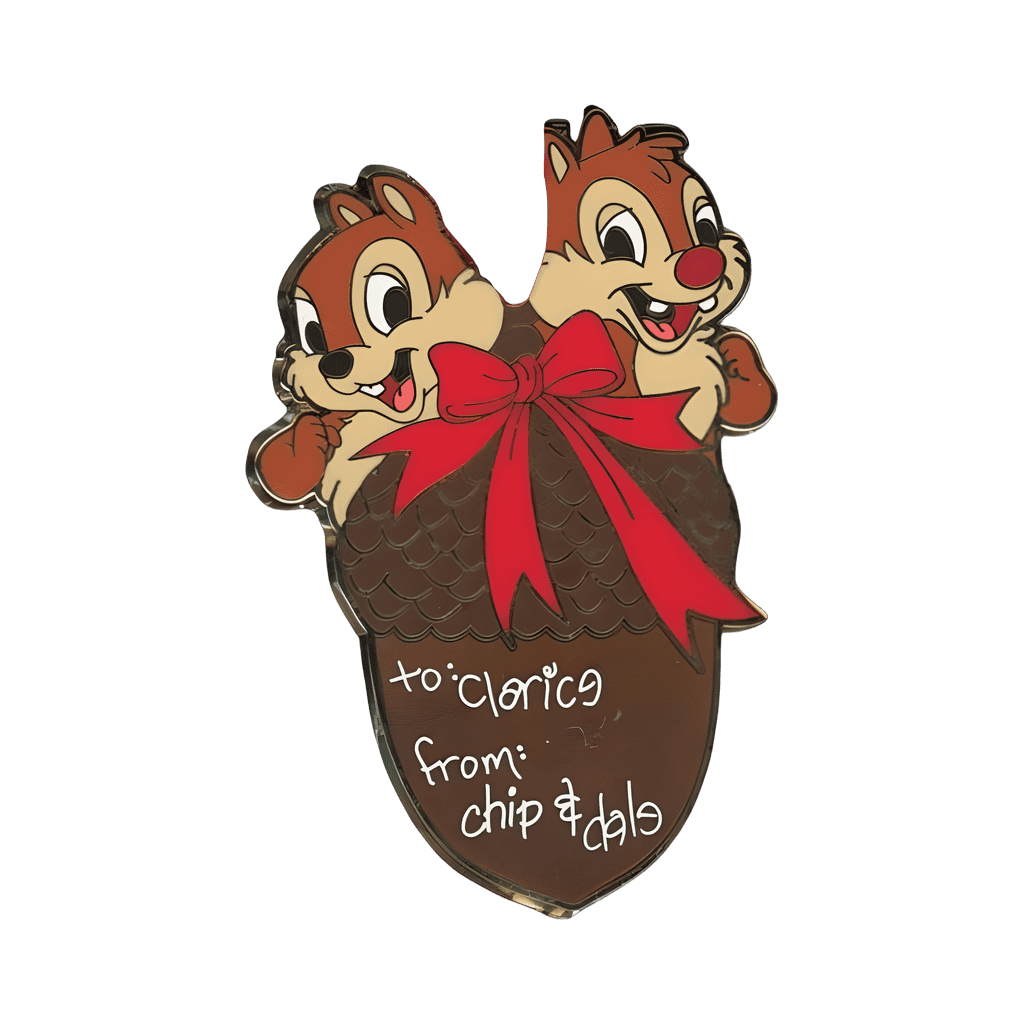 Chip and Dale Ornaments to Clarice Disney pin