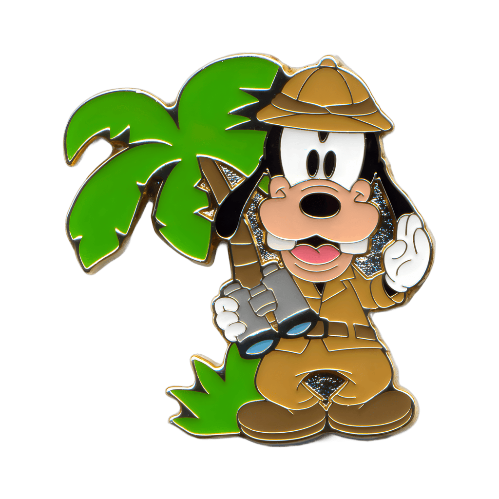 Jungle Carnival - Winter 2015 - Safari Goofy holding Binoculars Disney pin