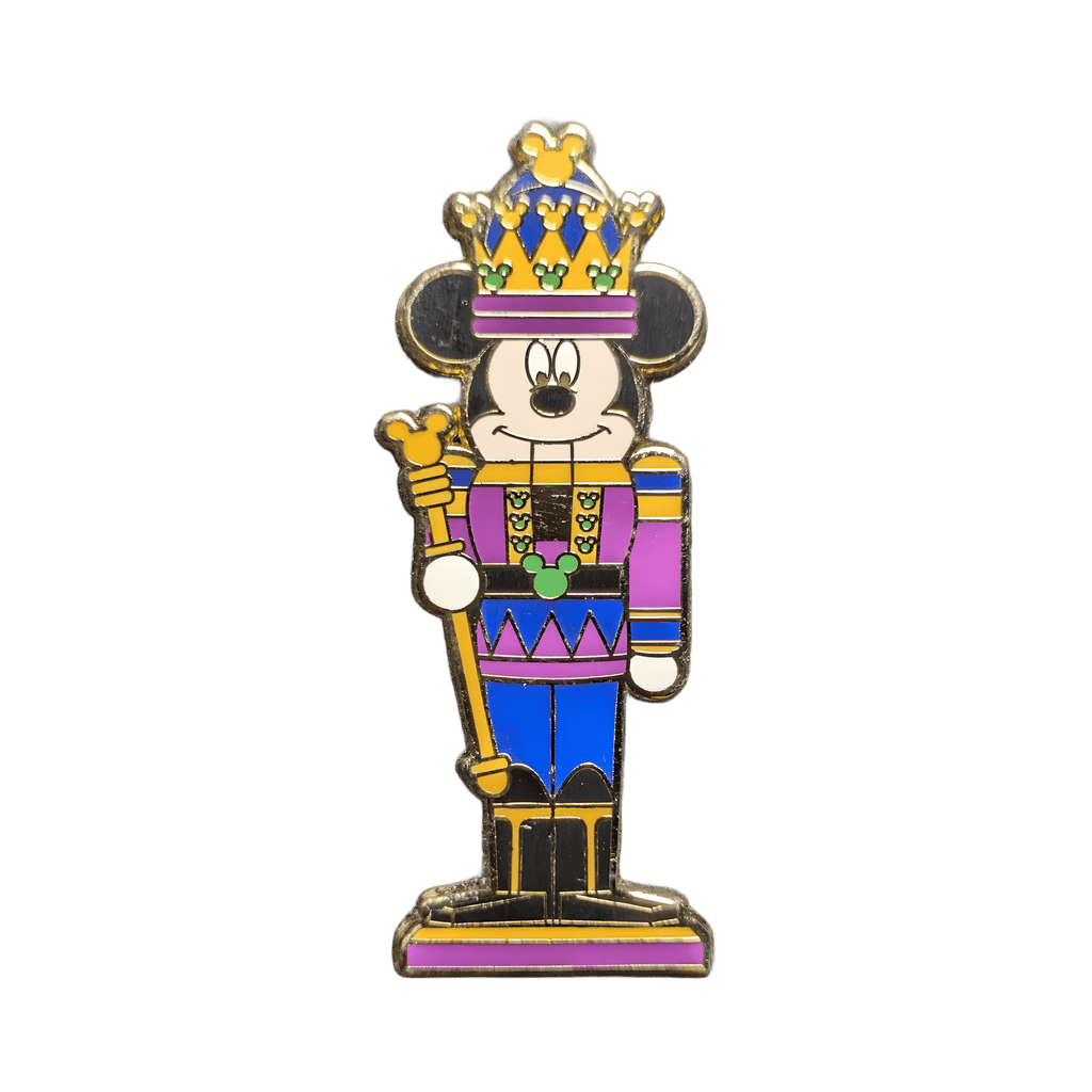 Purple Blue Gold Mickey in Crown Disney pin