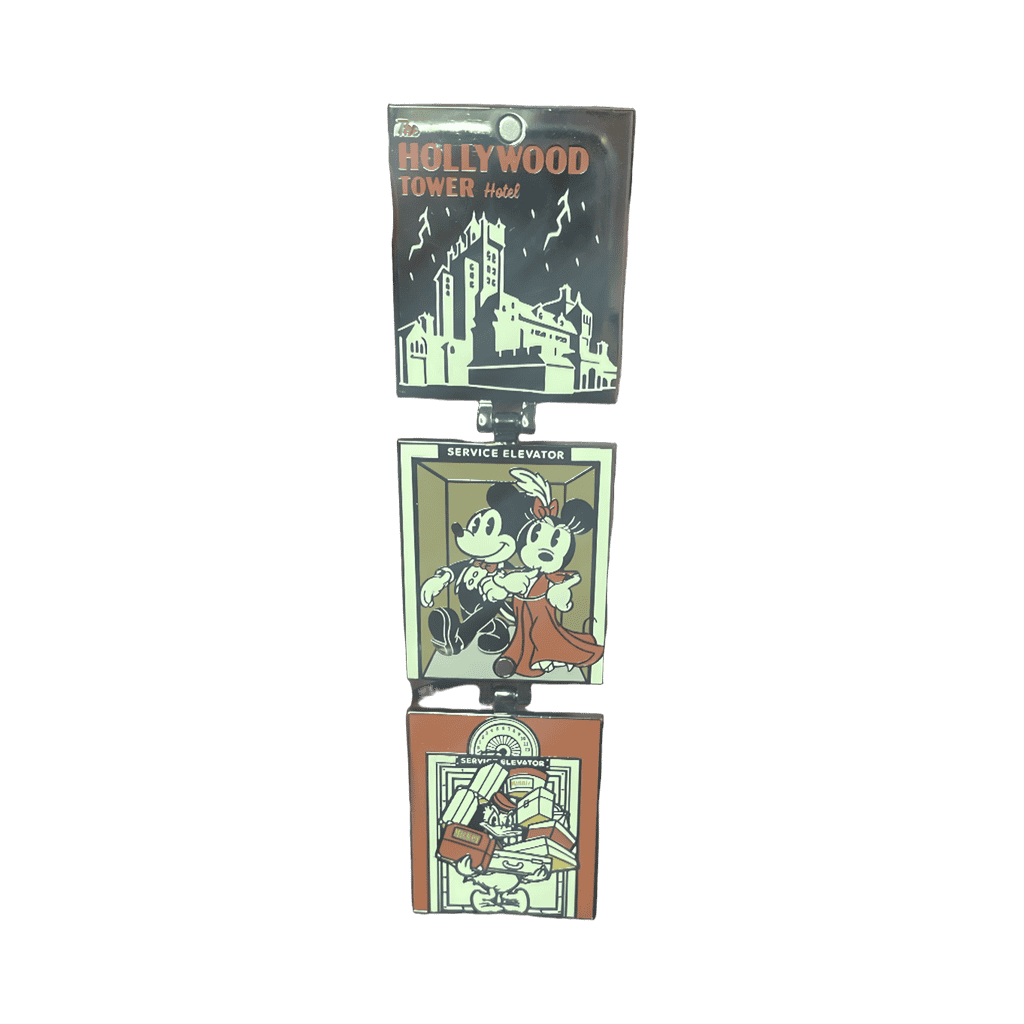 Hollywood Tower Hotel Double Hinged Disney pin