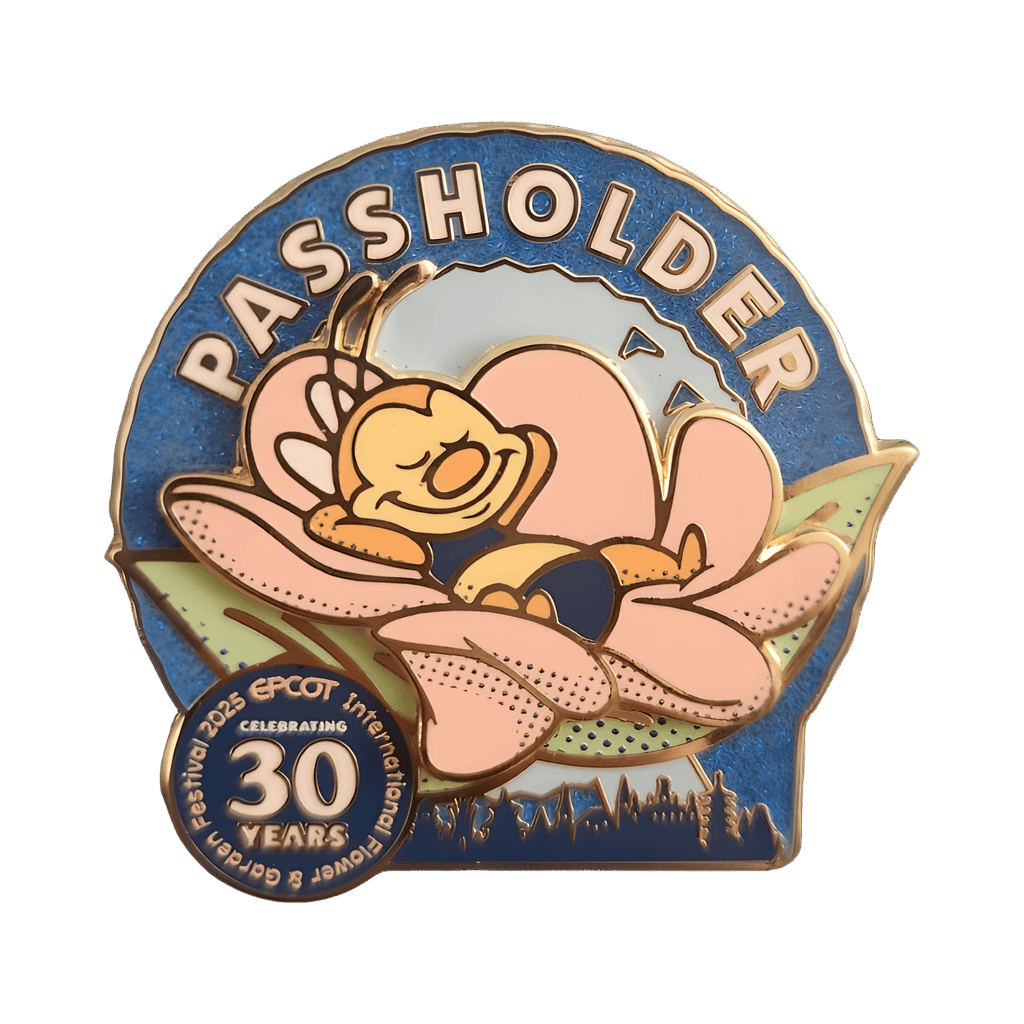 Celebrating 30 Years — Spike in Flower Disney pin