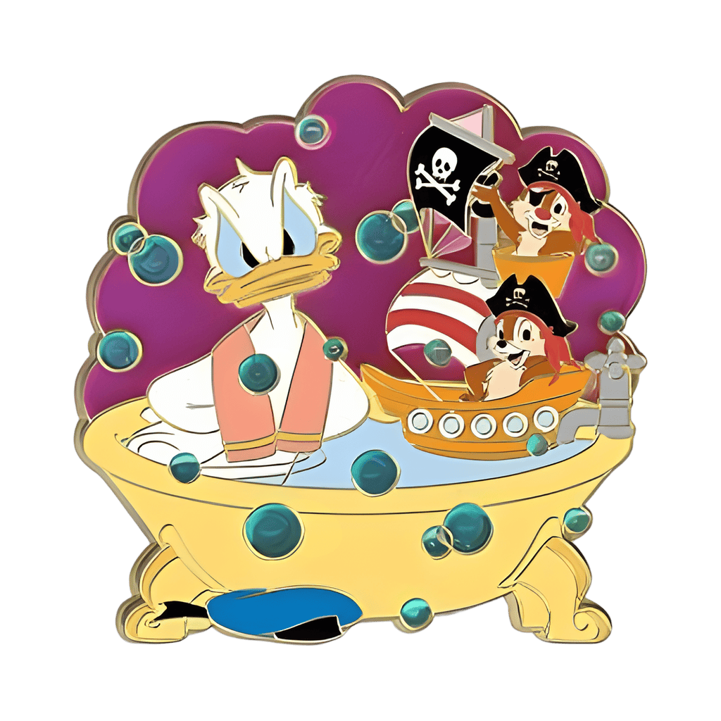 Donald,Chip and Dale in Bathtub Disney pin