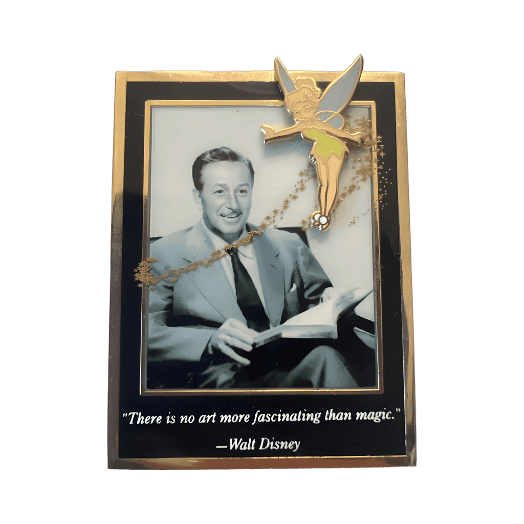 Walt Disney Framed w/Tinker Bell - Black Frame Disney pin
