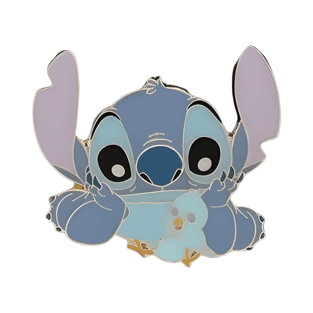 Stitch with bird Disney pin