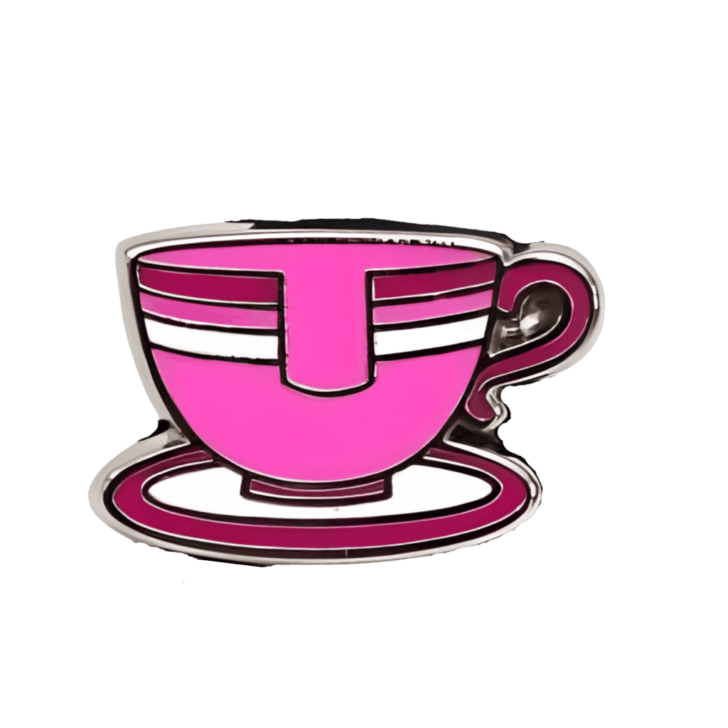 Hot Pink Mad Tea Party Cup Disney pin