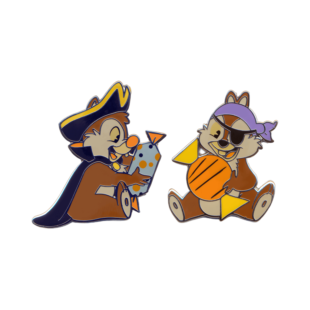 Chip & Dale Pirates with Candy Pin Set - Full Set Disney pin